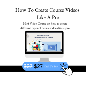 Create your course videos 